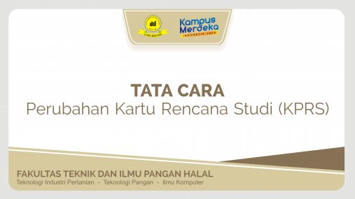 Tata Cara Perubahan Kartu Rencana Studi (KPRS)