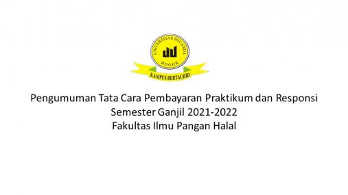 Tata Cara Pembayaran Praktikum dan Responsi Semester Ganjil 2021-2022